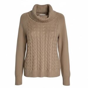 Banana Republic chunky cableknit wool blend cowl neck sweater holiday 2012